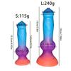 Glow-in-The-Dark Realistic Canine Dildo - Animal Shape Fantasy Toy for Women, Liquid Silicone Adult Sex Toy, Extra Soft Penis Stimulator