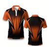 Men's Short-sleeved Polo Shirt Summer Large-size Sportswear Striped Polo Shirt Men's Fashion T-shirt Casual Short-sleeved Pol