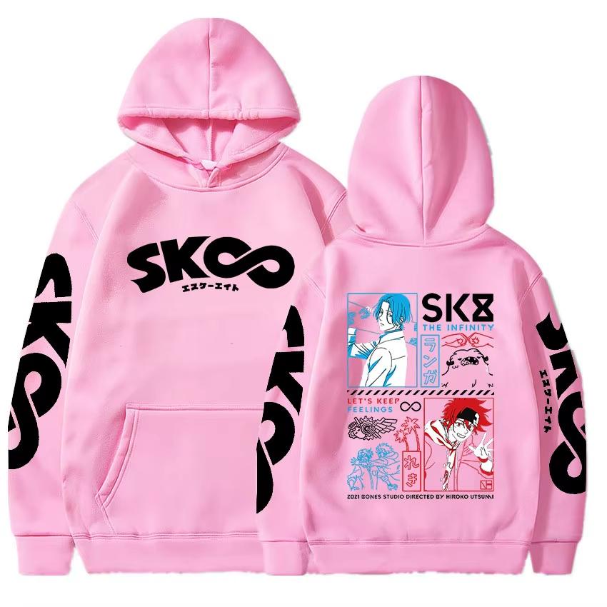 

SK8 The Infinity Anime Clothing Kyan Reki and Hasegawa Langa Printed Hooded Men Women Manga Hoodies Harajuku Unisex Sweatshirt 3XL