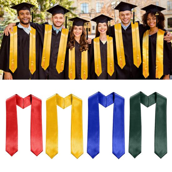 Unisex Erwachsener Einfaches Abschlussstola 72 Zoll Jahrgang 2026 Abschlussband für Akademische Chorveranstaltungen Zubehör