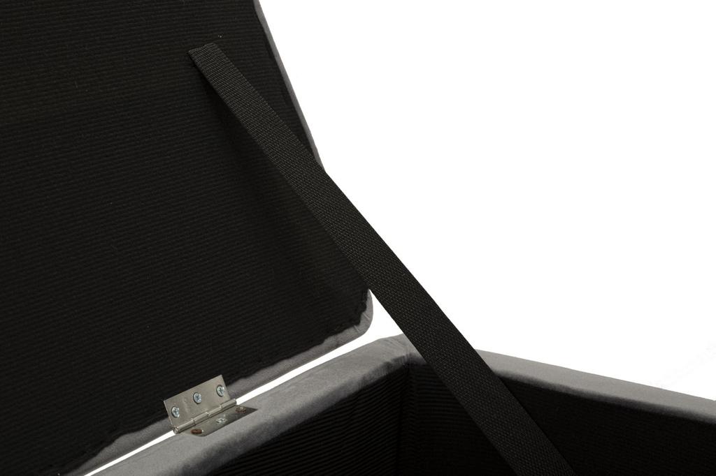 Bench With Storage Silvery Cm 112X42X50