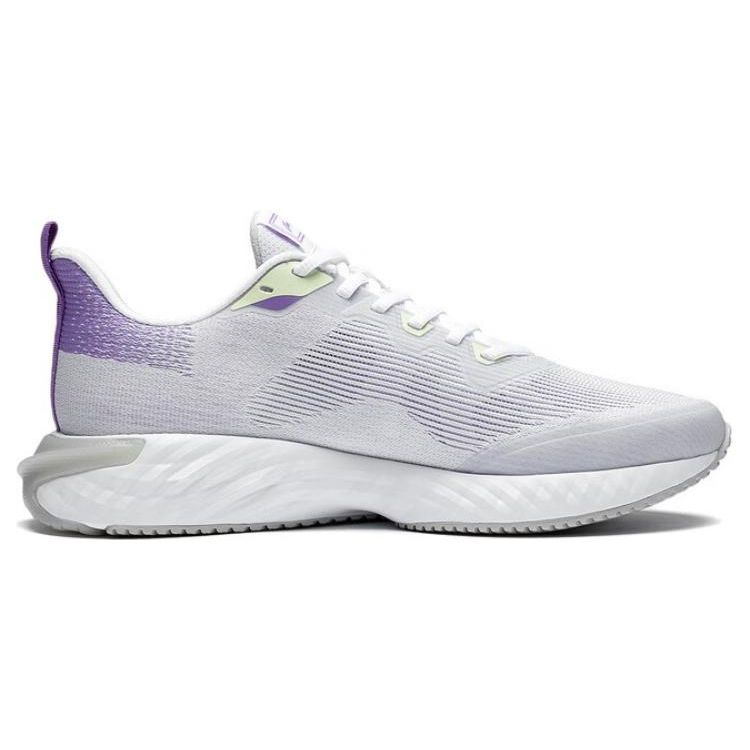 Li Ning Cloud Runner Breathable Low-Top Running Shoes Men Sneakers White Purple ARST011-1