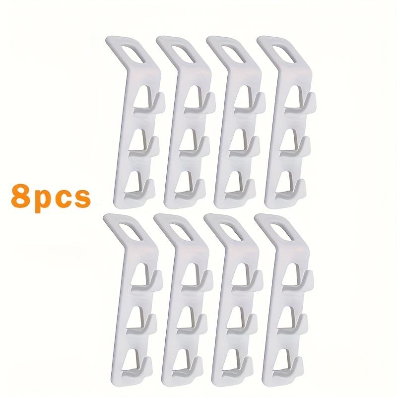 

12/8 шт. Соединитель для вешалок для одежды, Многослойные каскадные крючки для вешалок для одежды для дома, Многофункциональная стойка для хранения в шкафу