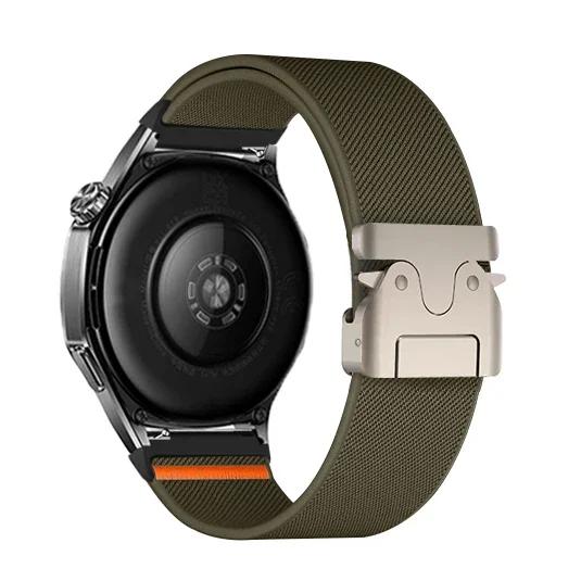 20mm Nylon Strap for Samsung Galaxy Watch 7 6 5 4 40mm 44mm 6Classic 47mm Elastic Band 22mm for Huawei Watch GT5 3 4Pro Bracelet