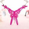 Butterfly Crotch Bead Massage Women's Thong 3348