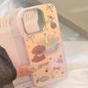 Gilded Laser Suitable for Iphone17 Mobile Phone Case 16Promax Pink Cake Puppy 15 Anti Fall 14 Cartoon 13