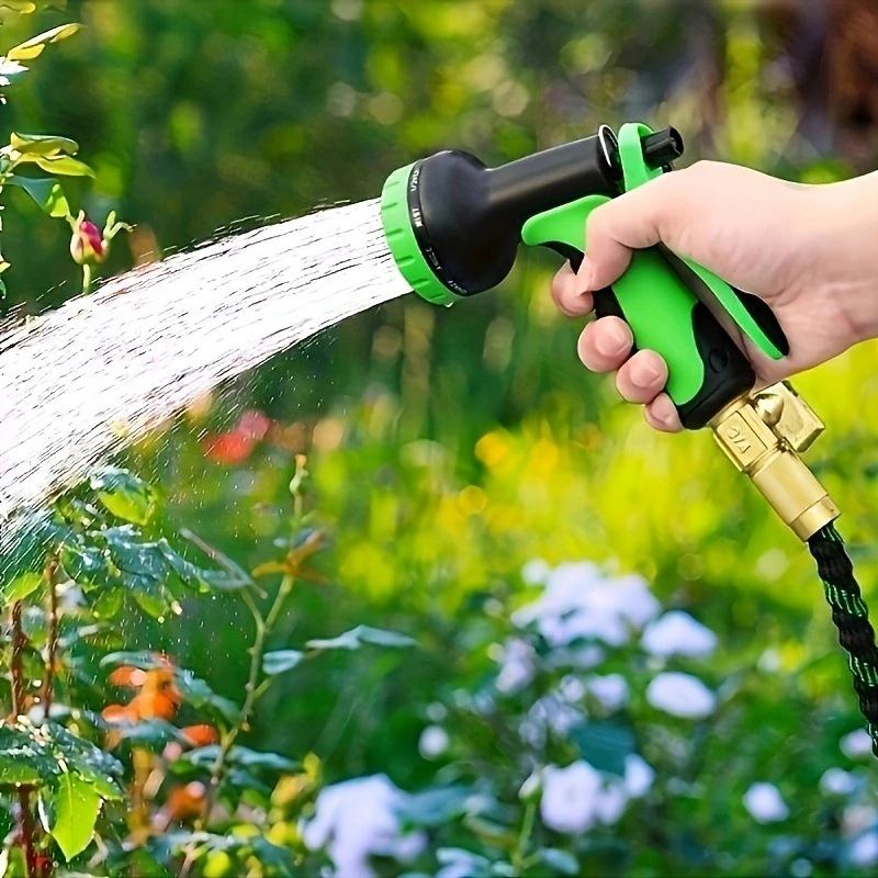 Multifunctional High-Pressure Garden & Car Wash Water Gun with Telescopic Soft Hose