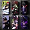 Code Geass Anime Soft Phone Case for iPhone 16 16E 17 Air 15 Pro Max 14 Plus 13 Mini 11 12 7 Black Cover Back Shell