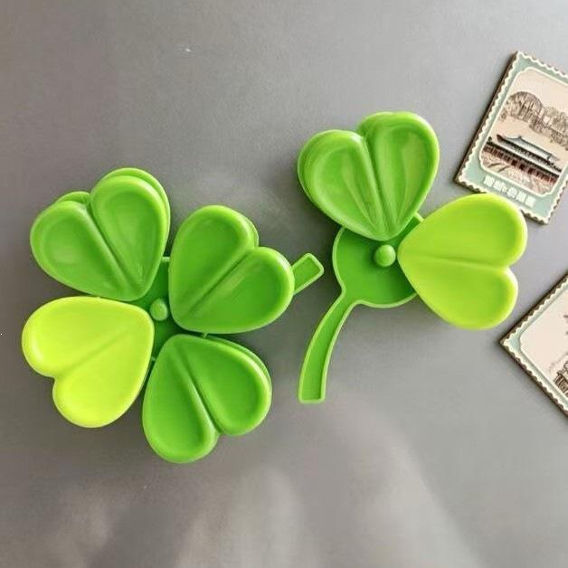 Four-Leaf Clover Magnetic Seal Clip for Kitchen Packaging: Moisture-Proof, High-Value Fridge Magnet