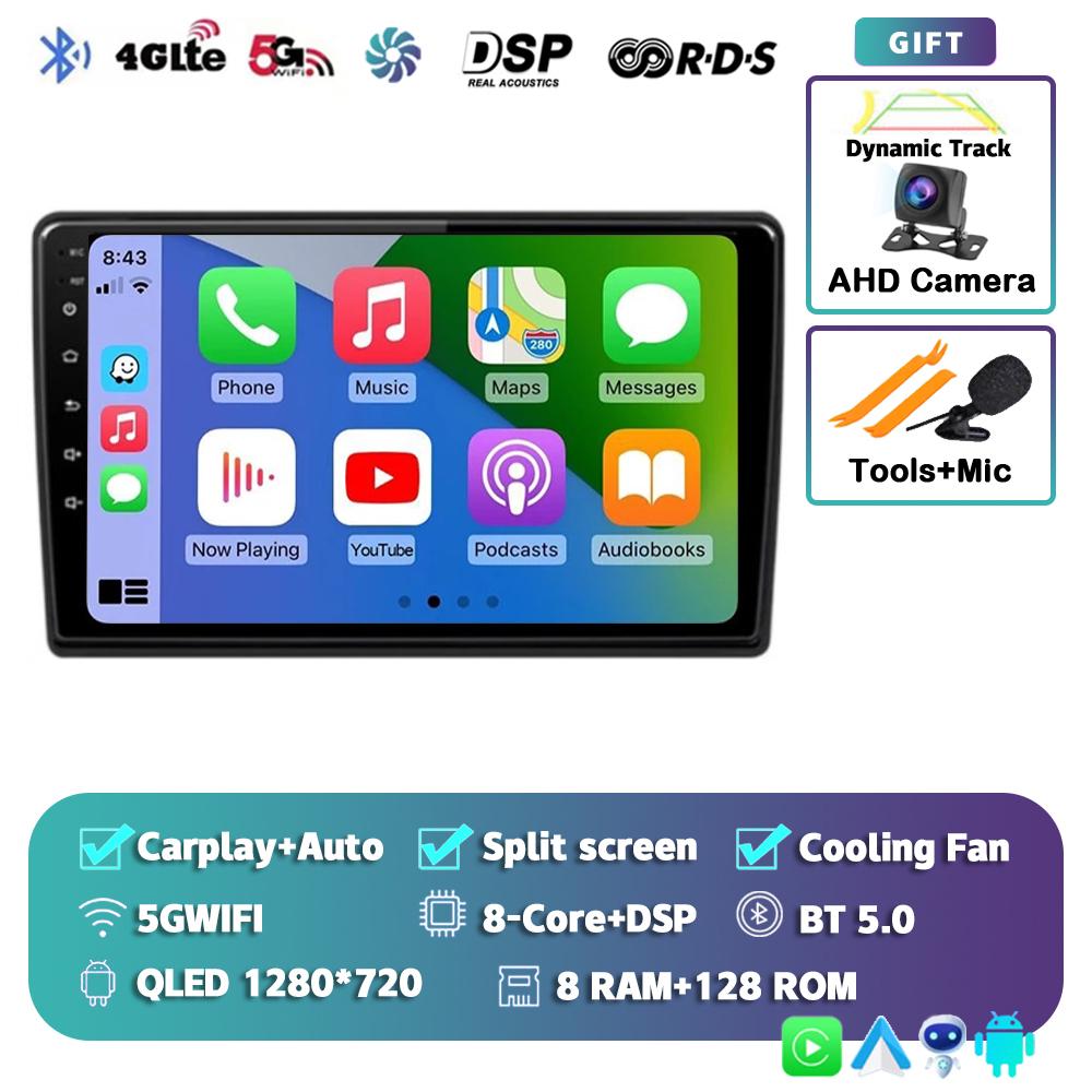 Android 14 Carplay Auto Car Radio For Hyundai H1 2007 - 2015 Multimedia Player Navigation GPS 2Din 4G+Wifi Stereo Head Unit DVD