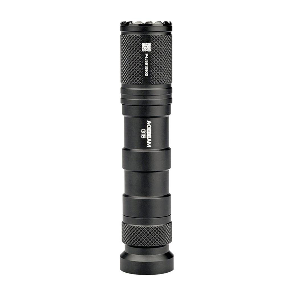 ACEBEAM G15 Tactical Scout 1800 390 Rail with Remote Pressure Switch Light, Lumens, Meters, Mount, (Black - 6500K)