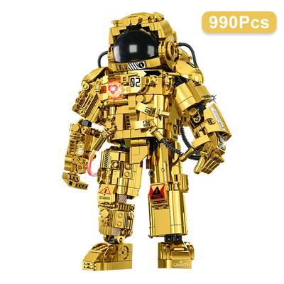 Technické City Vesmírné figurky astronautů Model Stavební bloky Exploring Gold Collection Edition Vesmírný muž Cihly Hračky Hračky Dárek pro děti