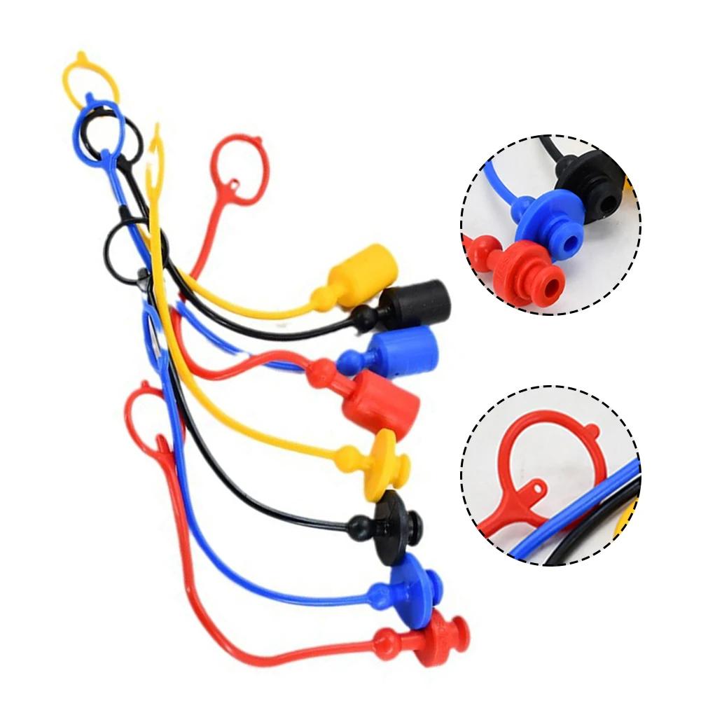 4 Pairs Hydraulic Quick Coupler Male Dust Cap And Female Plug Cover PVC Rubber Hydraulic Quick Connector Male Dust Cover