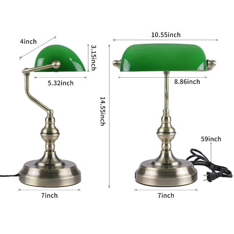 European Modern Portable Hotel Bedside Desk Light Green Banker Book Reading Brass