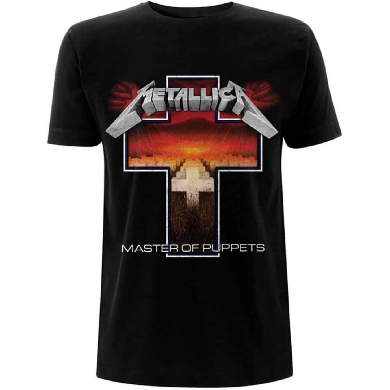 Metallica Master Of Puppets Cross T Shirt Black XXXXXL разноцветный