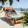 Retro Cassette and Vinyl Design Beach Towel Quick-drying for Travel Outdoor Sports Jogging Beach and Swimming