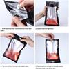 120 Pcs Resealable Foil Pouch with Window and Euro Hang Hole Odorless Mylar Bags Heat Seal Pouch Food Safe Storage, Airtight Ziplock,4 Sizes (Matte