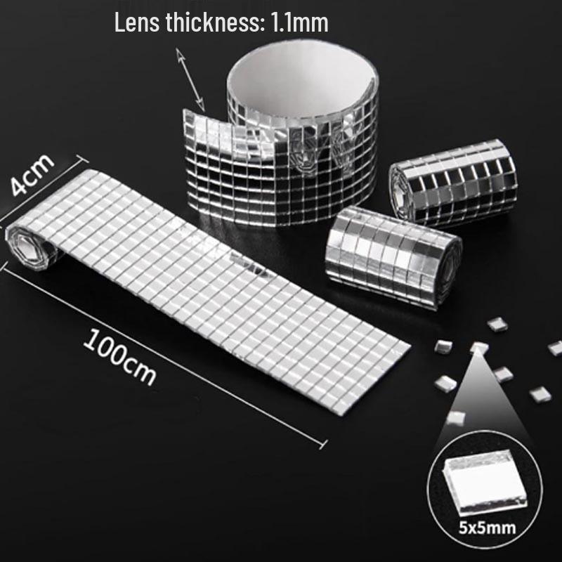Adesivi Specchio Autoadesivi in Vetro Mosaico 3D: Toppe decorative da parete fai-da-te