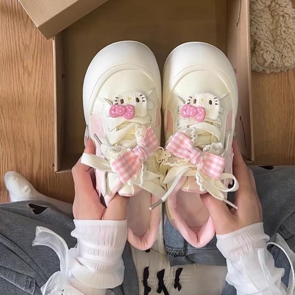 Niche design sense platform bread shoes women's new autumn cute shoes student sports big head white shoes