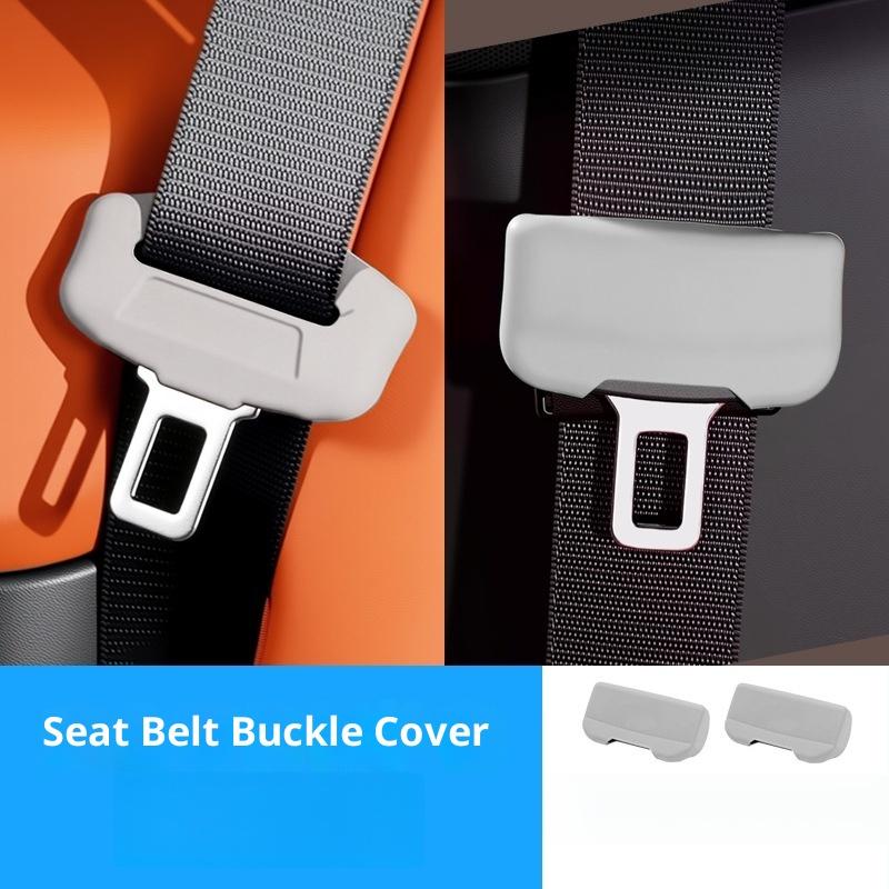 1/2Pcs Silicone Anti-scratch Protector Safety Belt Buckle Guard Auto Interior Accessories Car Seatbelt Buckle Cover