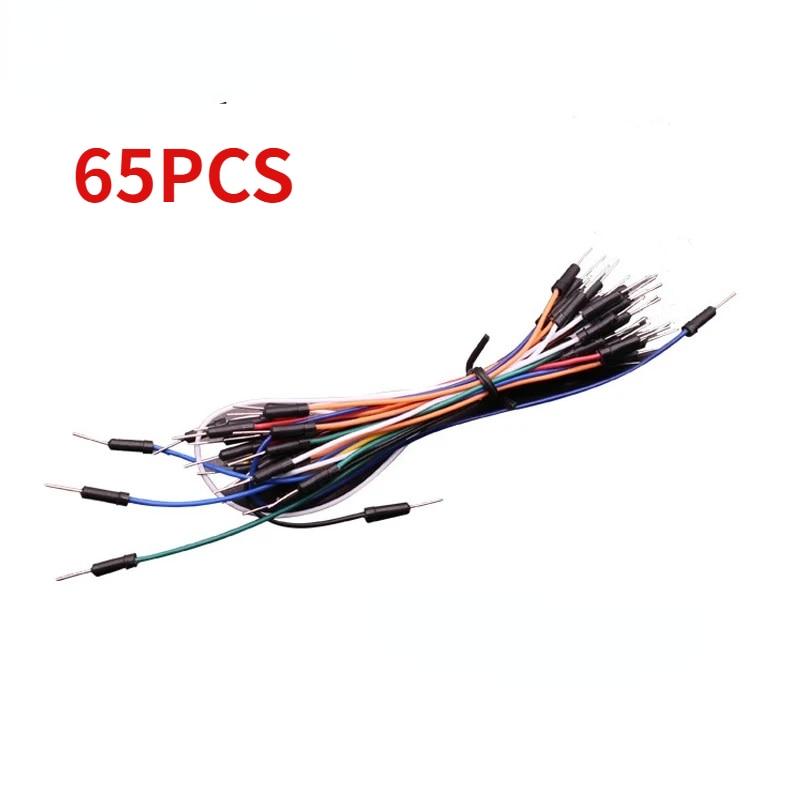65PCS-840PCS Breadboard Jumper Wire Kit 14 Lengths Assorted for Bread Board DIY Universal 24AWG 26AWG Protoboard Cable