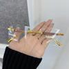Fashion Stylish Square Eyeglasses Frames Women Men Transparent Clear Brand Designer Optical Rimless Cute