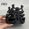 Dark Style Desk Accessory Skeleton Ribcage Bone Pen Holder, 3D Printed Pencil Cup, Gothic Holder Organizer for Pens Pencils Makeup Brushes Dust