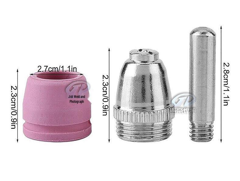 54-Piece AG60 Plasma Cutting Torch Set with SG55/AG60 Electrode Nozzle