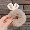 2 Stücke Niedliche Süße Hasenohren Haarseil Für Frauen Mädchen Candy Farbe Scrunchies Elastische Gummibänder Pferdeschwanz Haarschmuck