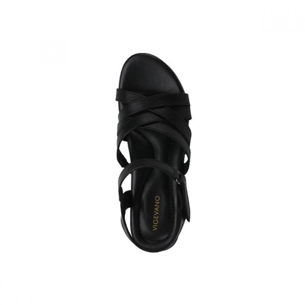Vigevano Women S Comfort Wedge Heel Sandal Black 01 8vgSi15S1d