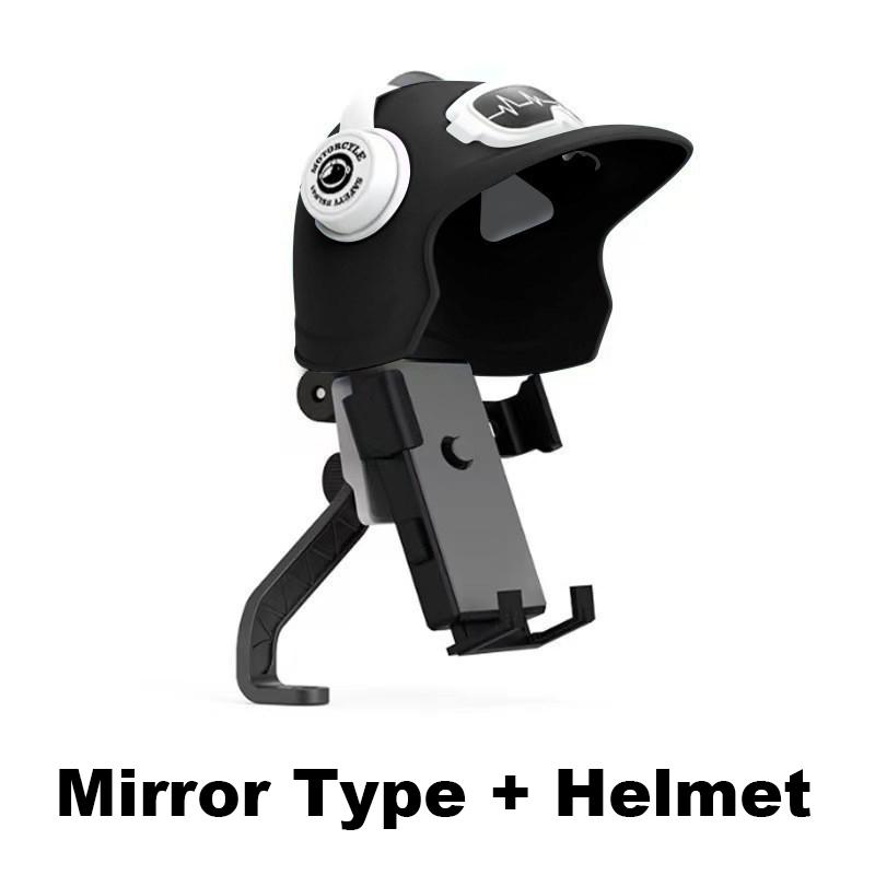New Motorcycle Phone Holder Waterproof Phone Holder Bracket With Helmet Waterproof Shade Cell Phone Holder