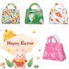 Easter Handbag Clear Printing Felt Cute Carrot Rabbit Pattern DIY Candy Packing Tote Bag Home Decor