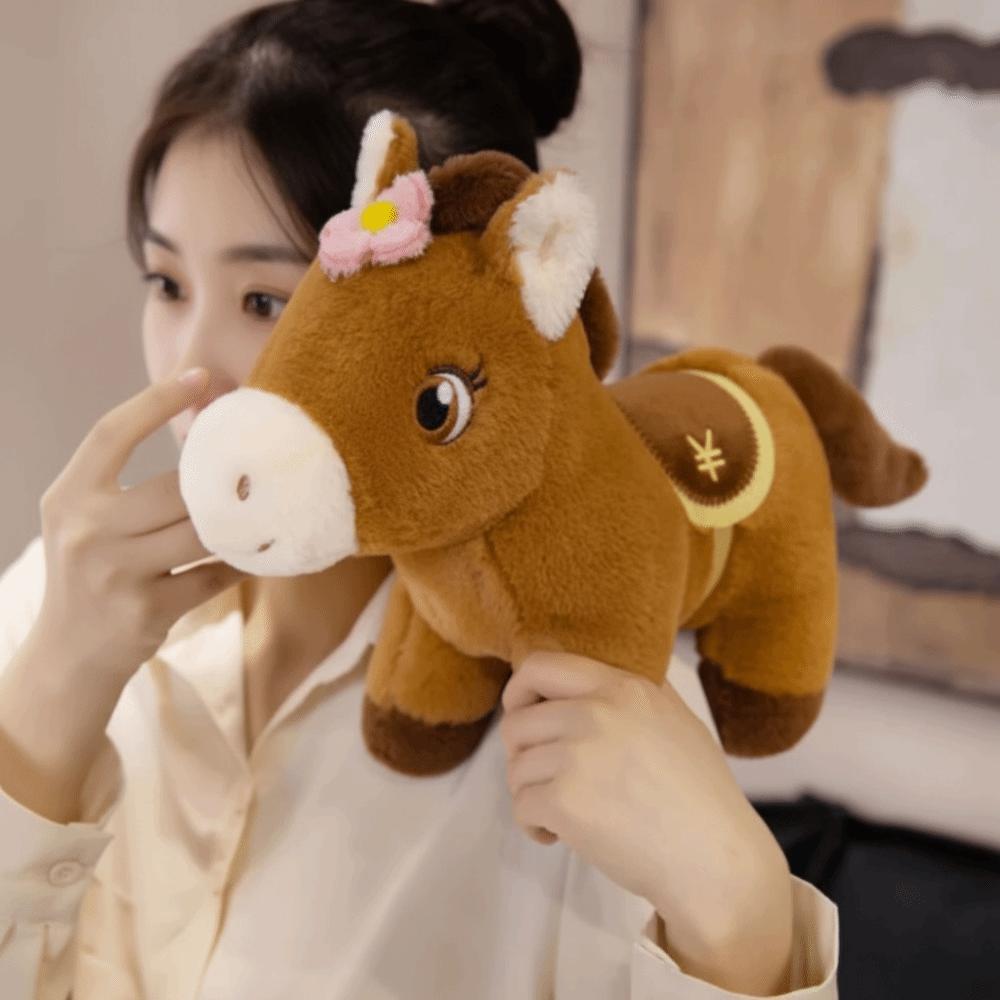 Colorful Design Pony Plush Toys Cozy Stuffed Lucky Wealth Pony Blessing Occasion