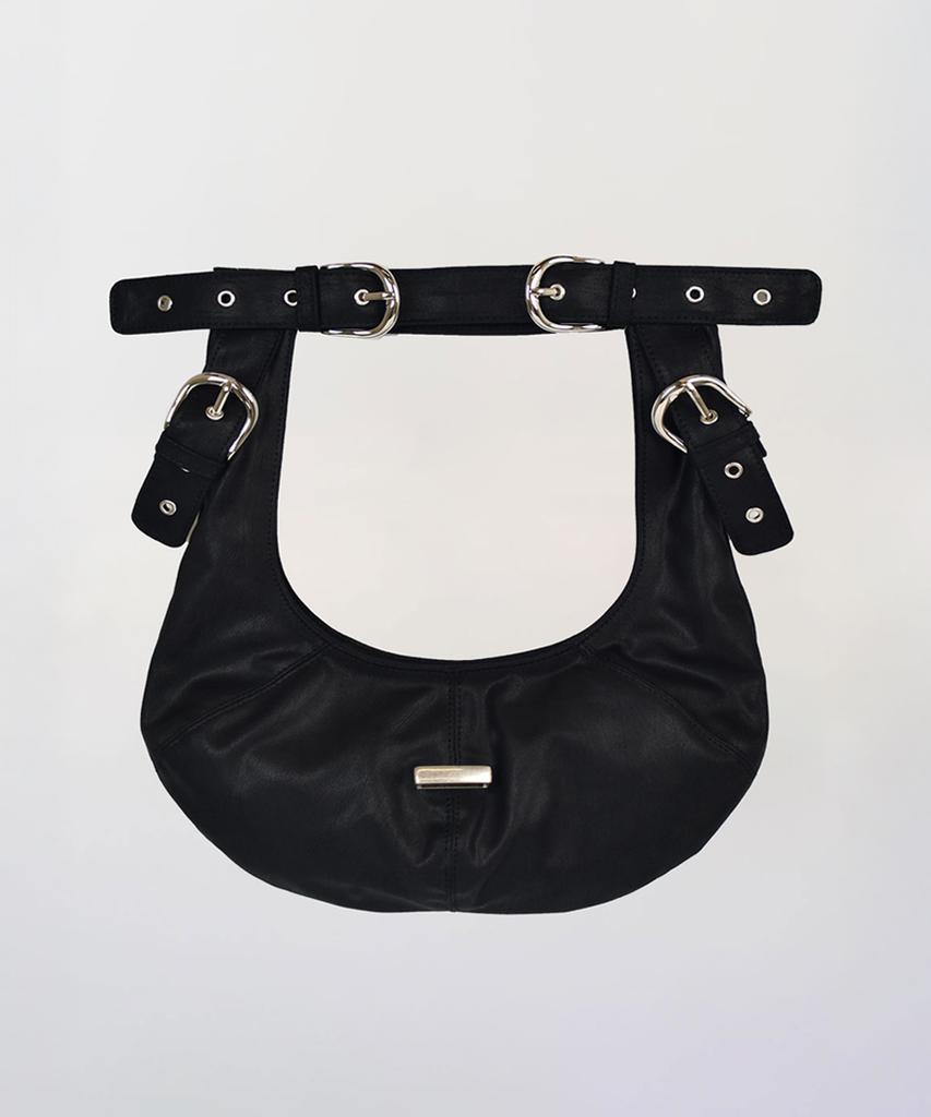 Yujeong Ring Buckle Bag (Satin Black)