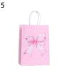 10 szt. Papierowa torba ręczna z nadrukiem słodkich kokardek Torba na prezenty Walentynki Zaręczyny Baby Shower Urodziny Dziewczynki Akcesoria
