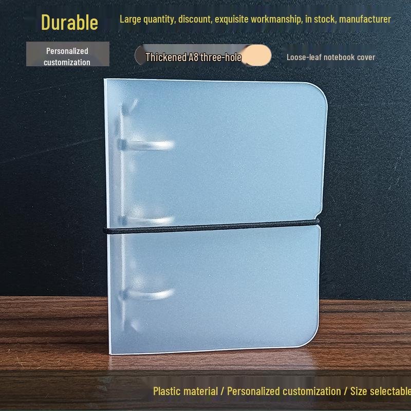 Thickened A8 Three-Ring Photo Album with Transparent Pages