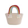 Rainbow Woven Cotton Rope Handbag - Fresh, Simple, Sweet Travel Tote