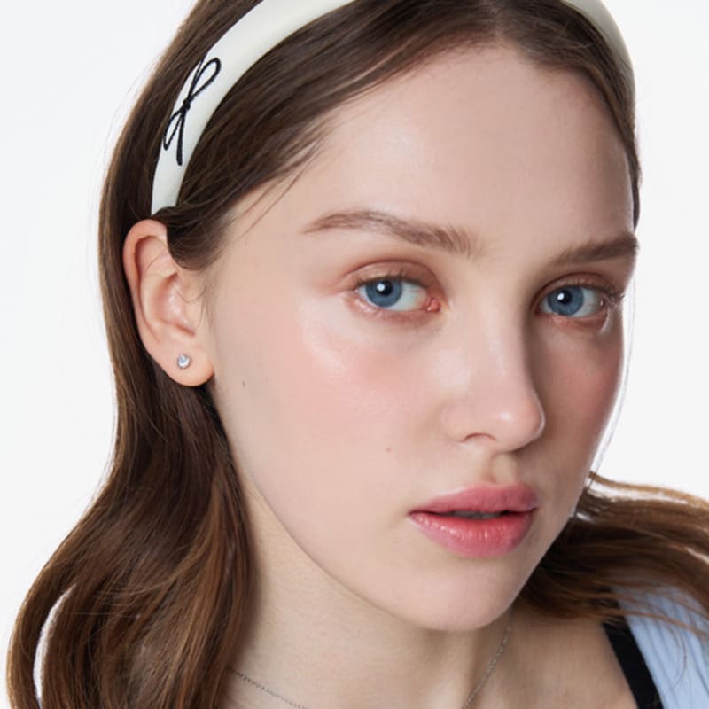 L’OMBRILLANT Ribbon Satin Ivory Hairband