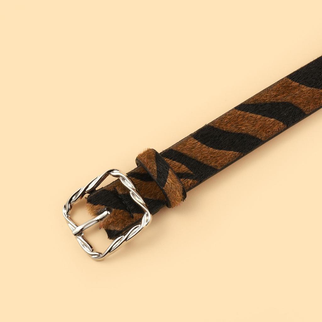 Twist Japanese Buckle Design Sense Alloy Belt Women'S Casual Decoration Square Buckle Belt