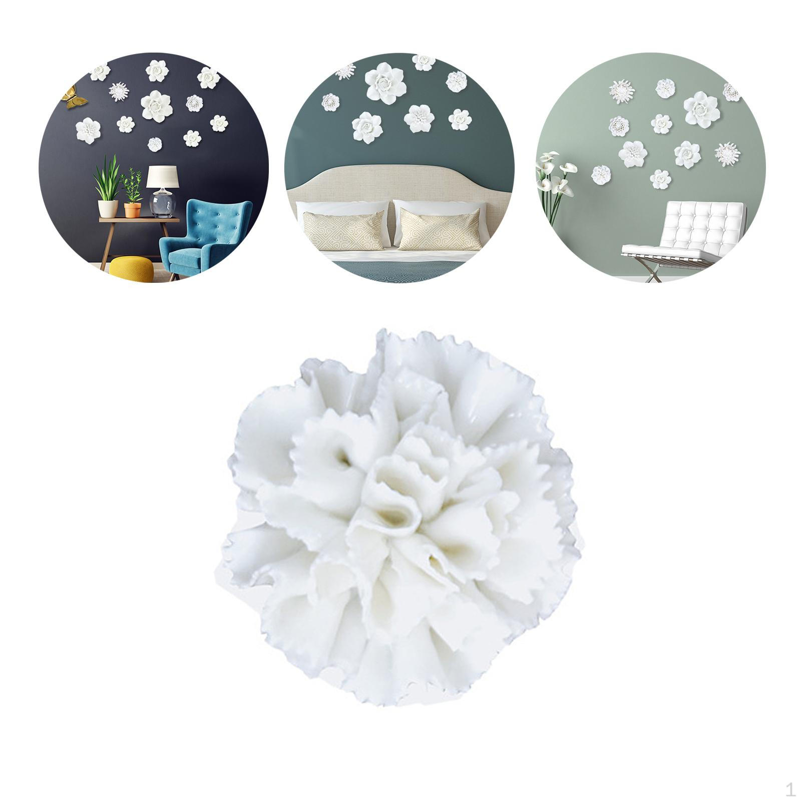 

Керамическое искусство 3D Подвесные фарфоровые цветы Декоративная искусственная скульптура для ванной комнаты, гостиной