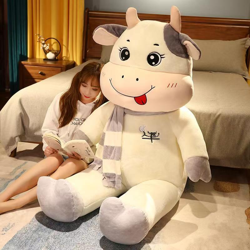 Toys Cute Cow Doll Little Cow Plush Toy Chinese Zodiac Cow Doll Cloth Doll New Year'S Gift Girl'S Birthday Gift