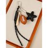 Cross-border hot-selling leather five-pointed star bag pendant camera baseball football DIY bag pendant keychain
