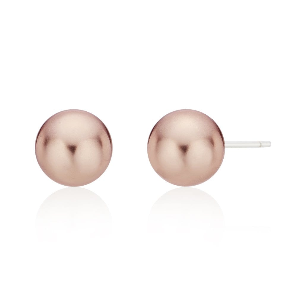 Silver925 Rose Gold Pearl Earrings