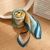Mulberry silk scarf  new retro winter beautiful ginkgo printing four seasons shawl sunscreen dual-purpose