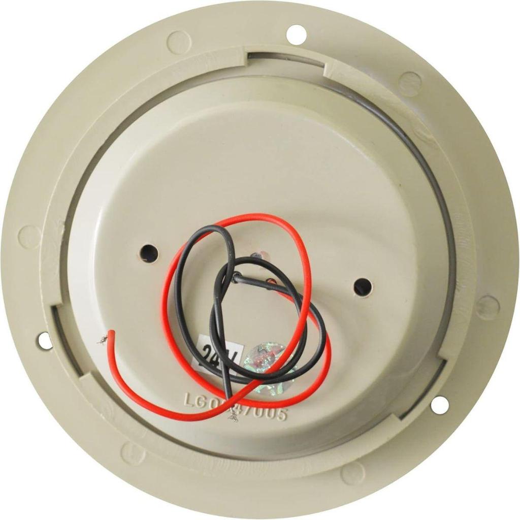 APSMOTIV LED Round Shape Roof Ceiling Light with Off White Body Suitable for Caravan Buses Campervan Boats and Coaches (24v)
