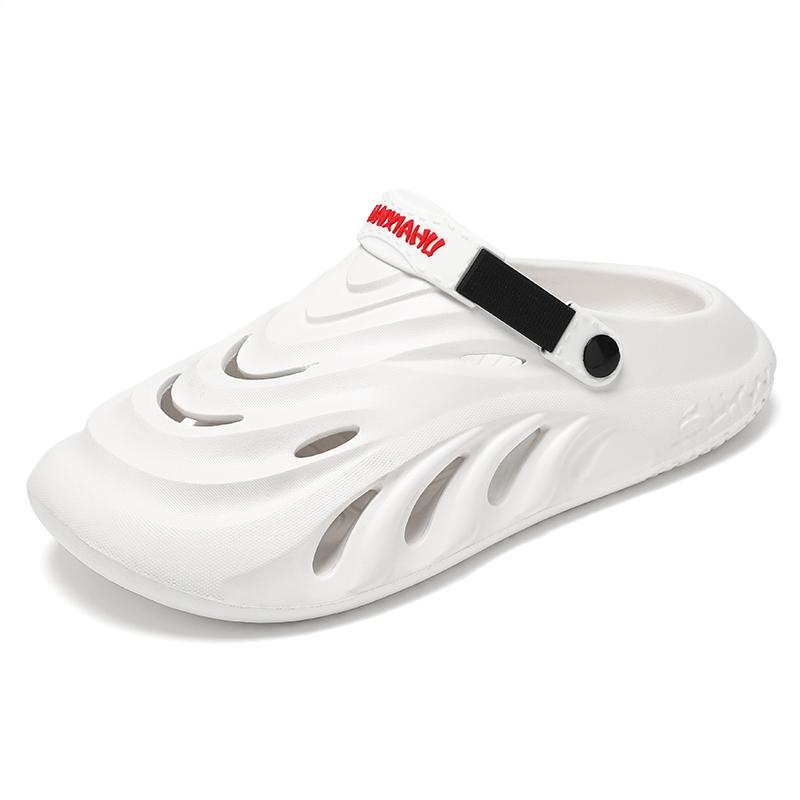 

Мода Мода Мужские Сандалии Мягкие EVA Сабо Мода Толстая Подошва Парные Пляжные Шлепанцы Повседневные Слайды Обувь с Отверстиями 44-45 белый
