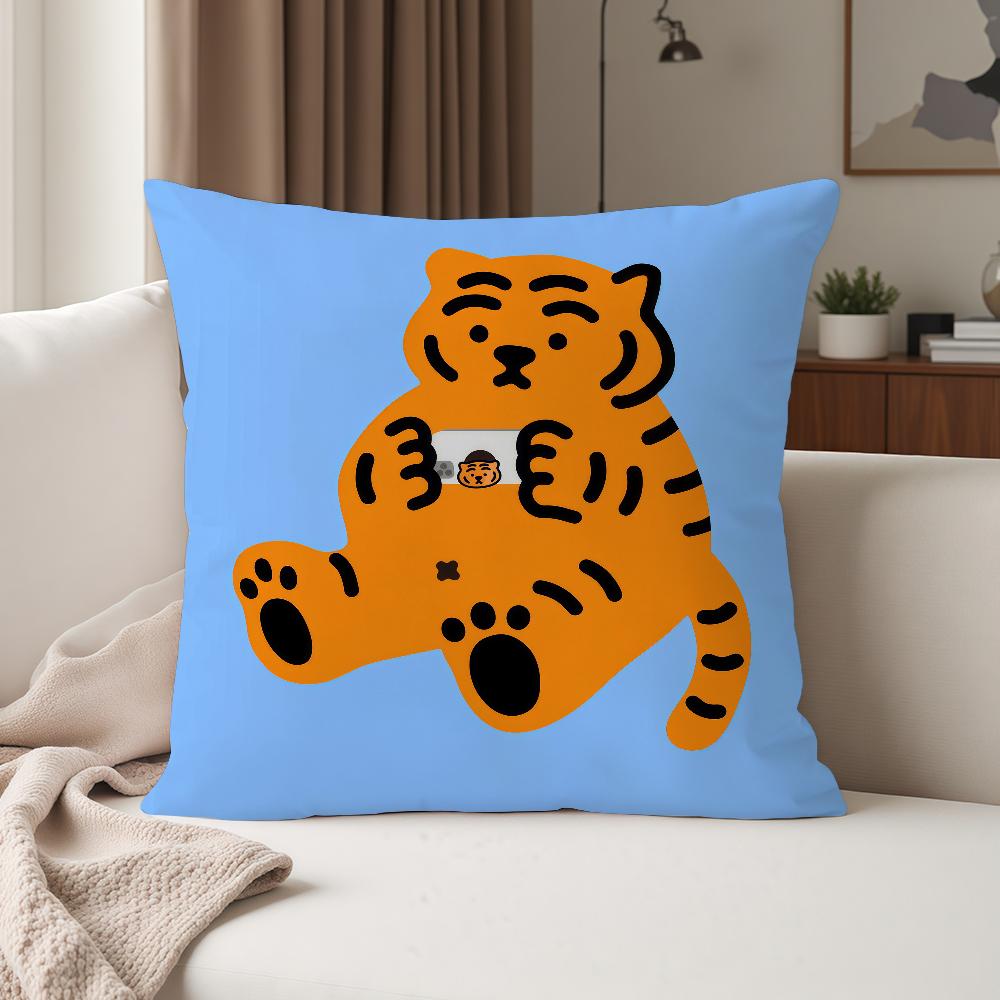 

Brand Cartoon MMUZIK TTIGER Pillow Case Suitable For Bedrooms Living Rooms Cars Home Decoration 30cmx30cm