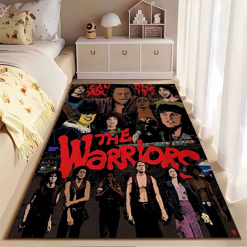 The Warriors Movie Poster Carpet suitable as a non-slip mat for the living room or bedroom sofa