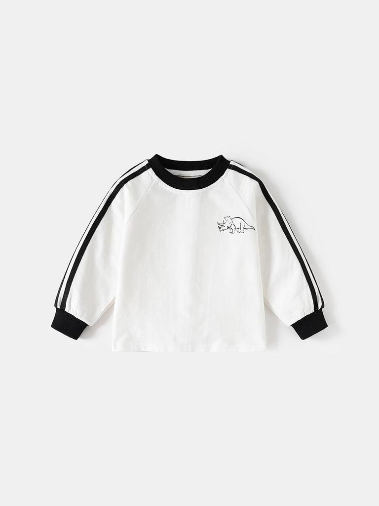 Boys' Dinosaur Long Sleeve T-Shirt - Soft, Casual Spring/Autumn Top