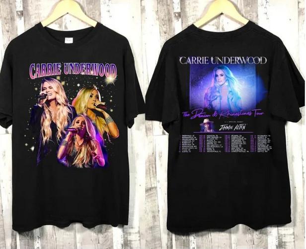 

Двусторонняя футболка тура Кэрри Андервуд Деним и Стразы 2022 2XL